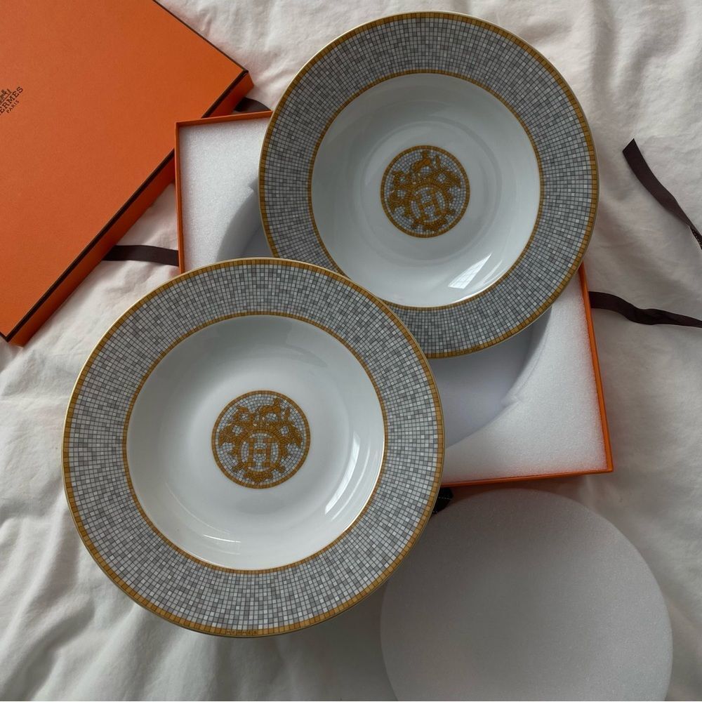 NWT Hermes Mosaique 24 soup plate - Picture 4 of 10